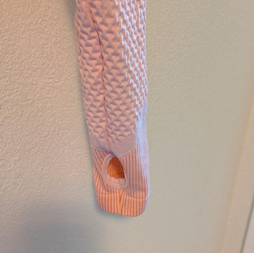 Pink Textured Zip-Up Jacket - Picture 3 of 4